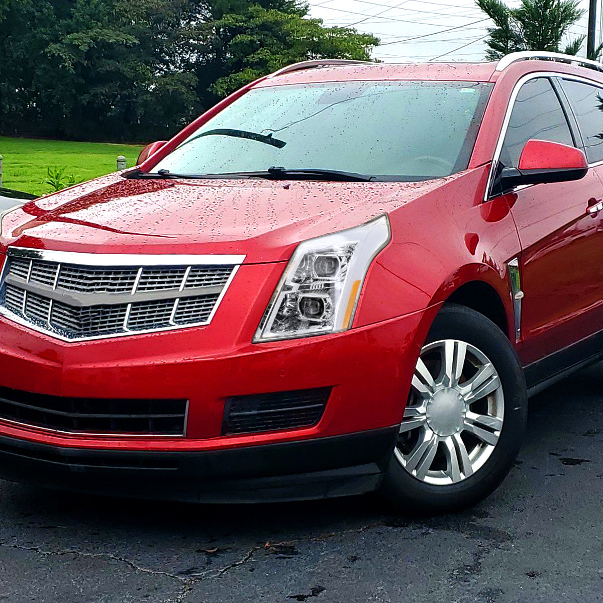 13 Cadillac SRX Full Spec-D chrome lighting upgrade