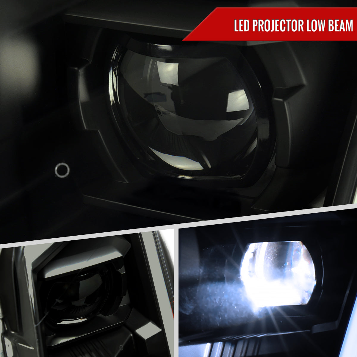 2013 Cadillac SRX Blk Spec-D smoked Projector headlights