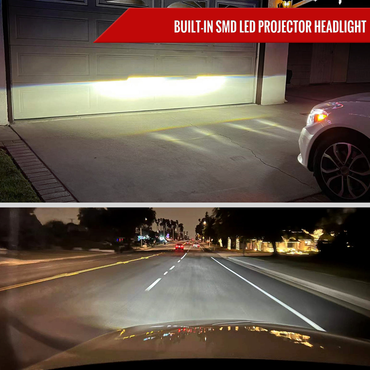 Spec-D 15 Mercedes C-Class W205 black LED headlights