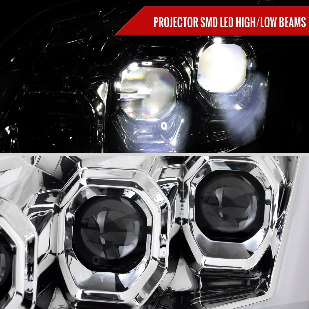 2011 G37 Q60 2DR Triple Spec-D headlights