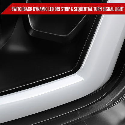 Spec-D 2008-2013 Infiniti G37/2014-2015 Q60 2DR/Convertible Sequential Switchback LED Turn Signal Full LED Triple Projector Matte Black Headlights