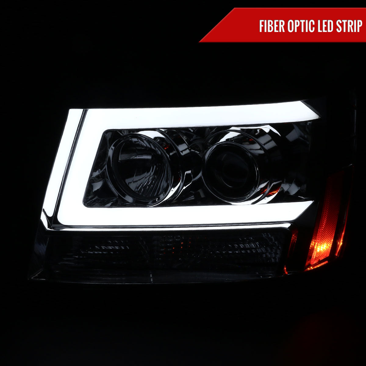 2008 Avalanche Tahoe Suburban Projector Spec-D smoked aftermarket headlights