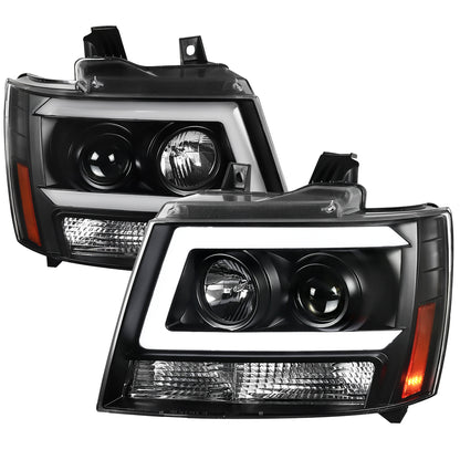 Spec-D 2007-2013 Avalanche 07-14 Tahoe Suburban LED Projector Black Headlights