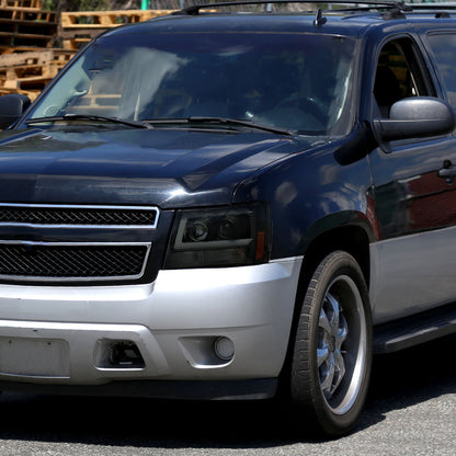 Spec-D Avalanche Tahoe Suburban Black 09 smoked headlights