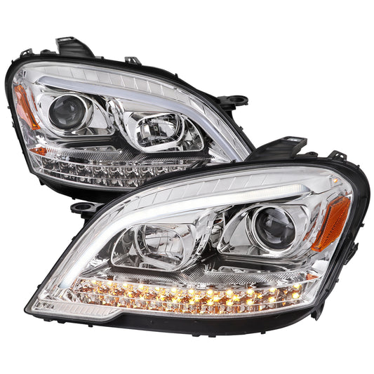 Spec-D 2009 Benz W164 ML-Class Sequetial chrome headlights upgrade