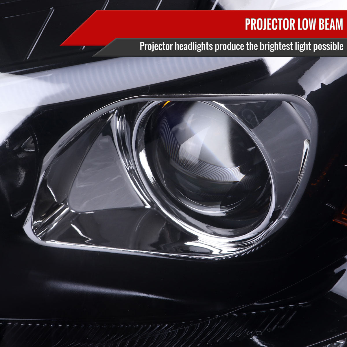 Spec-D 2011 Benz W164 ML-Class Turn black sequential headlights