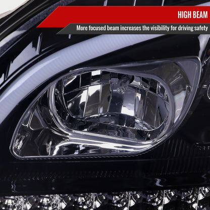 2009 Benz W164 ML-Class Turn Spec-D black headlights