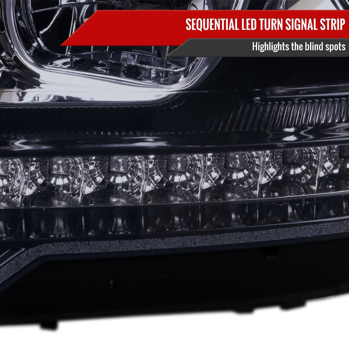 Spec-D 09 Benz W164 ML-Class Turn black LED headlights