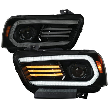 Spec-D 11-14 Dodge Charger Hid Projector HID Headlight Black Smoked Lens improve