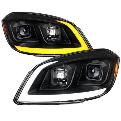 Spec-D 2005?€?2010 Chevrolet Cobalt Pontiac G5/Pursuit LED Bar Projector w/ LED DRL Light Tube Matte Black Headlights