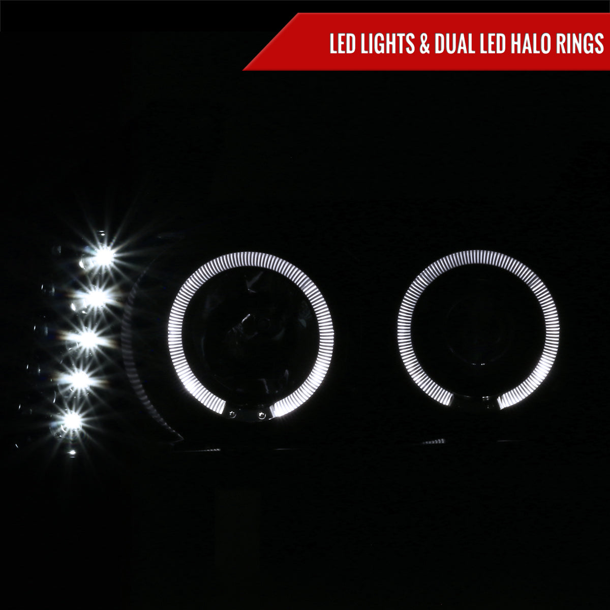 2005 GMC Canyon Colorado Dual Spec-D smoked aftermarket headlights