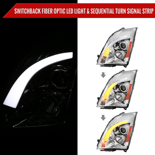 2009 Cadillac CTS Spec-D chrome aftermarket headlights