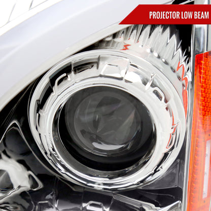 Spec-D 2010 Cadillac CTS chrome sequential LED bar headlights