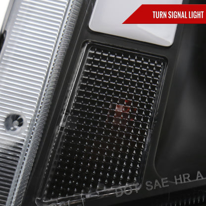 Spec-D 2008-2014 Cadillac CTS Switchback Sequential LED Bar Projector Black Headlights