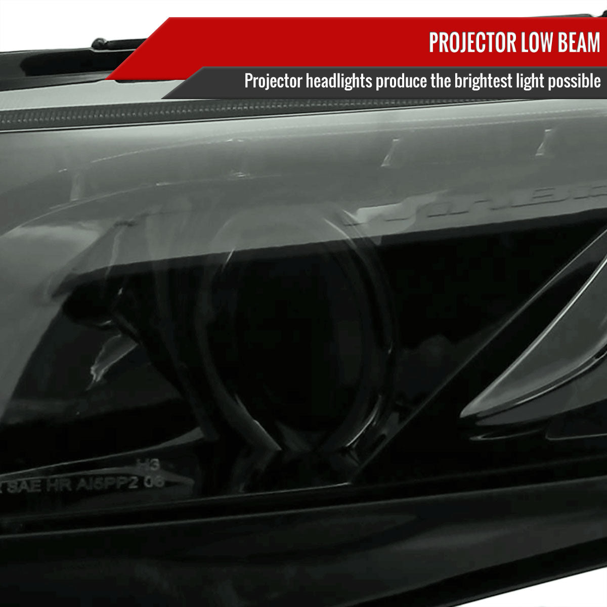 Spec-D 2008 Honda Civic 4DR R8 smoked headlights