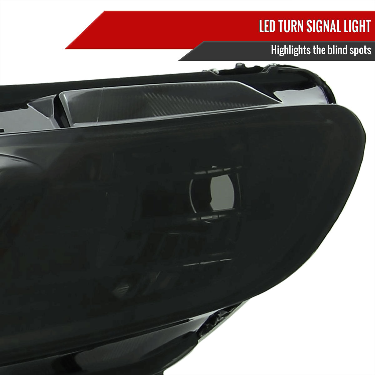 Spec-D 2010 Honda Civic 4DR R8 smoked custom headlights