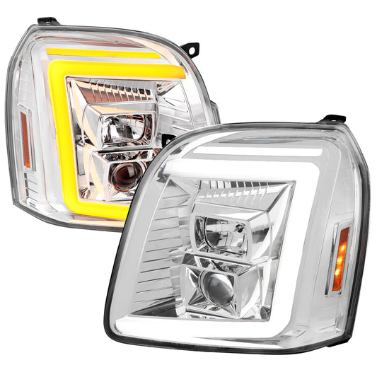 Spec-D 2007 GMC Yukon XL chrome Projector headlights upgrade
