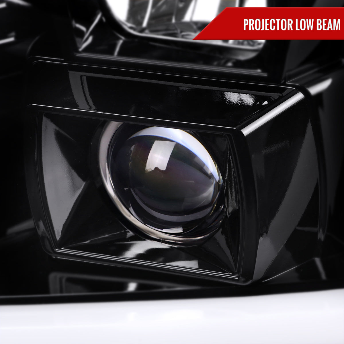 Spec-D 2007-2014 GMC Yukon/XL 1500/XL 2500 Switchback Sequential LED Turn Signal Projector J Black Headlights