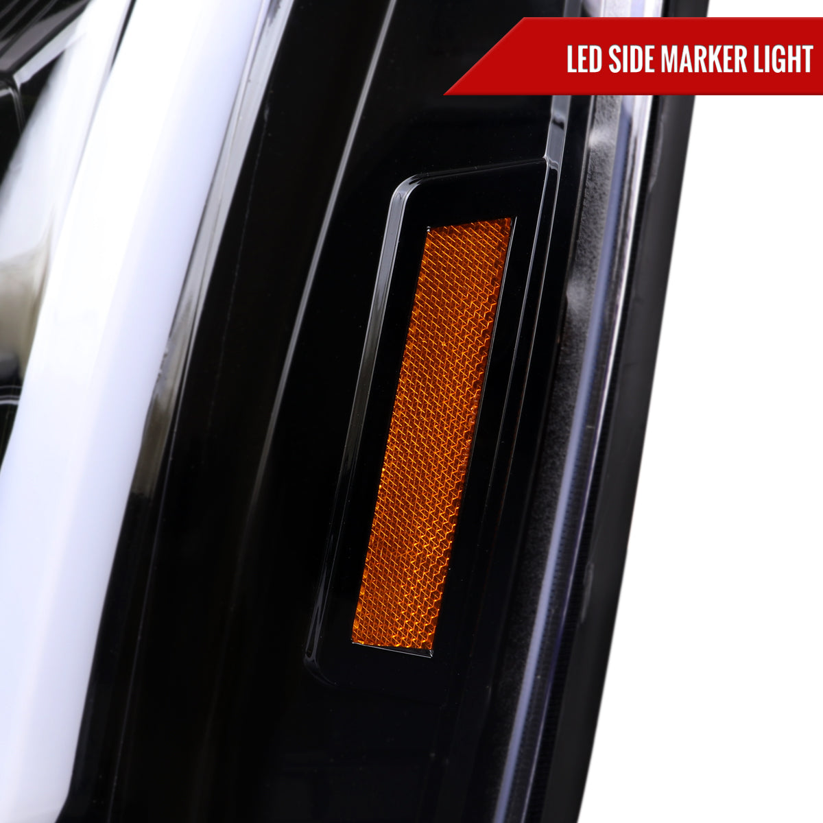 Spec-D 07 GMC Yukon XL black LED sequential headlights