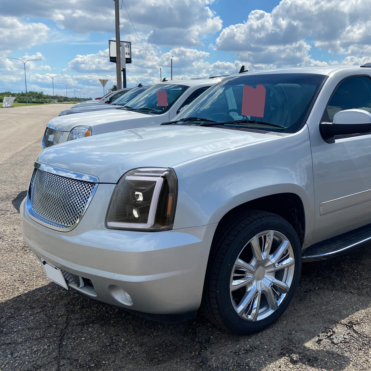 Spec-D 11 GMC Yukon XL black sequential headlights