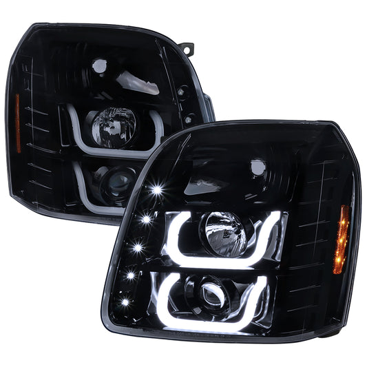 Spec-D 2007 GMC Yukon XL black headlights upgrade