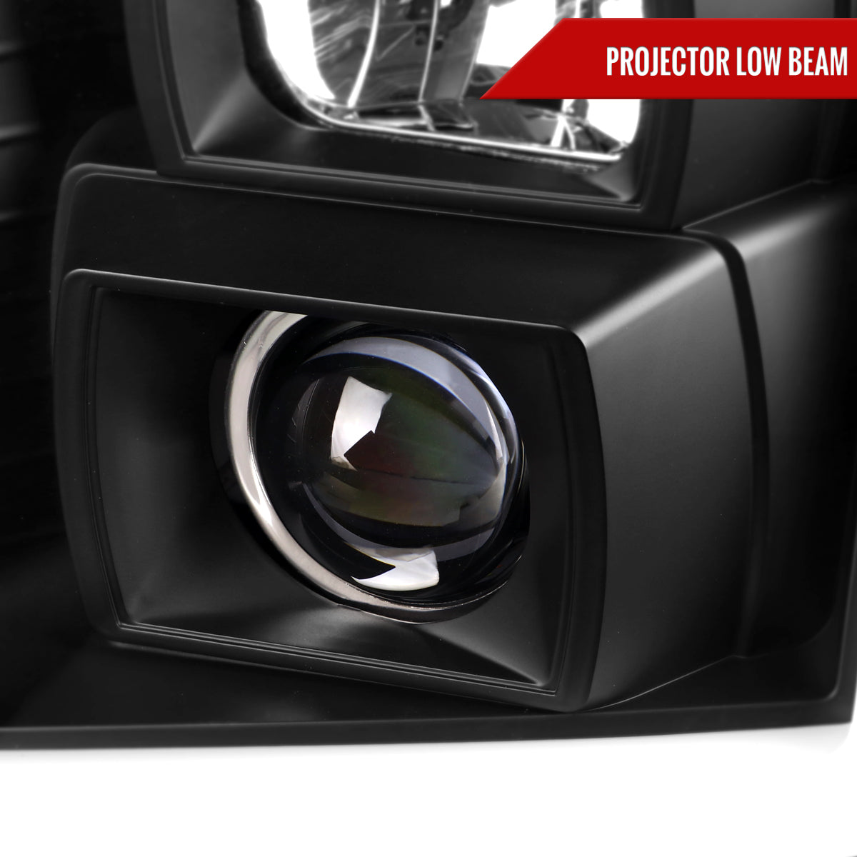 Spec-D 2007-2014 GMC Yukon/XL 1500/XL 2500 Switchback Sequential LED Turn Signal Projector Black Headlights