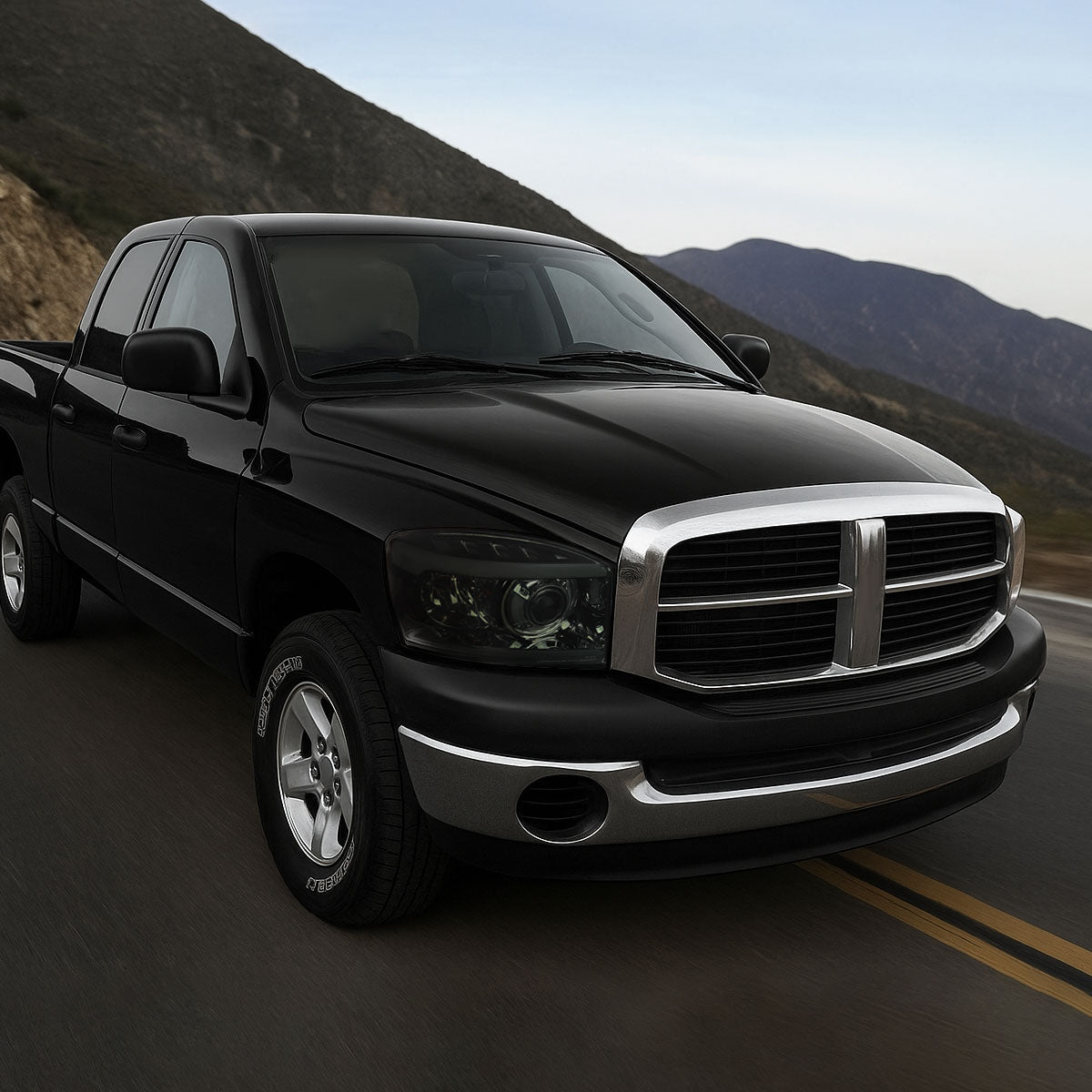 Spec-D 07 Dodge ram 2500 Projector smoked headlights