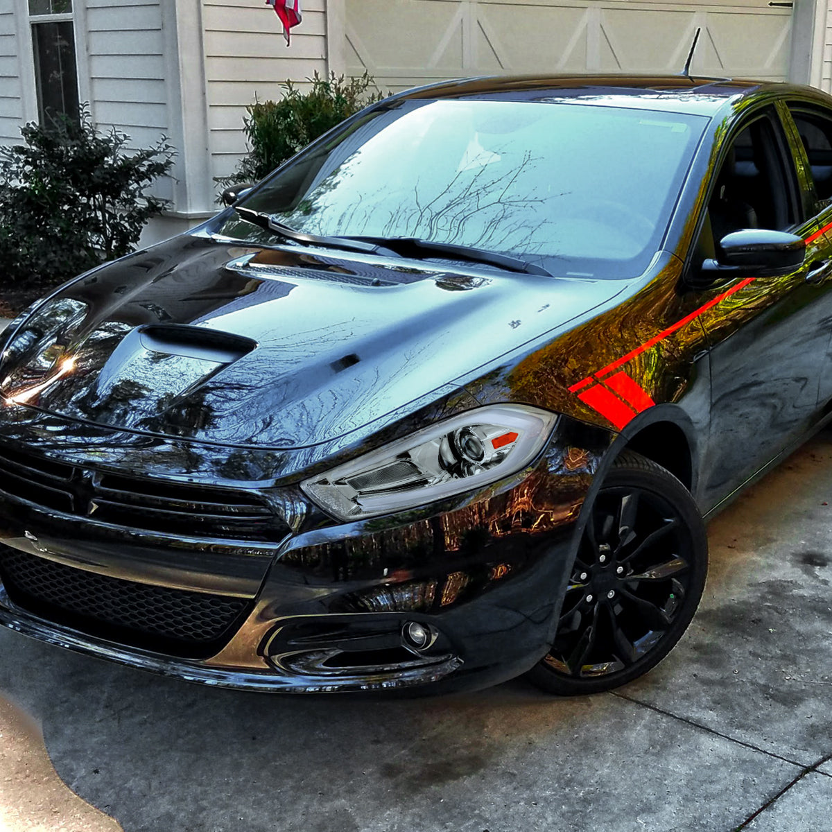 Spec-D 13 Dodge Dart Animated chrome headlights