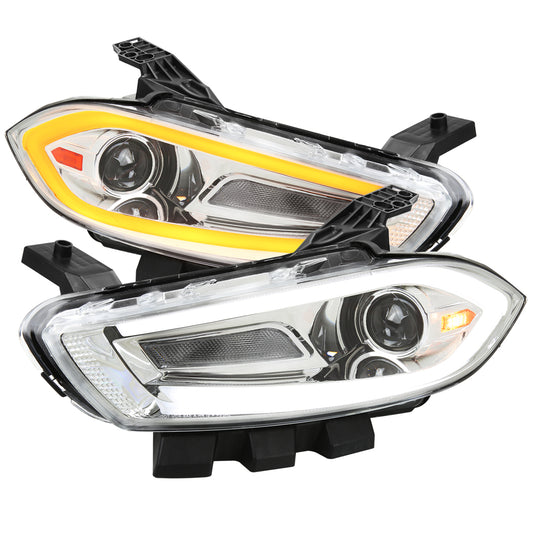 Spec-D 2013 Dodge Dart Animated chrome headlights upgrade