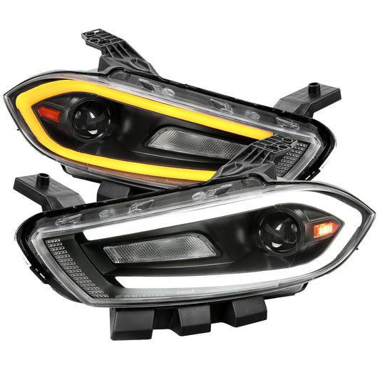 Spec-D 2013 Dodge Dart Animated Blk headlights upgrade