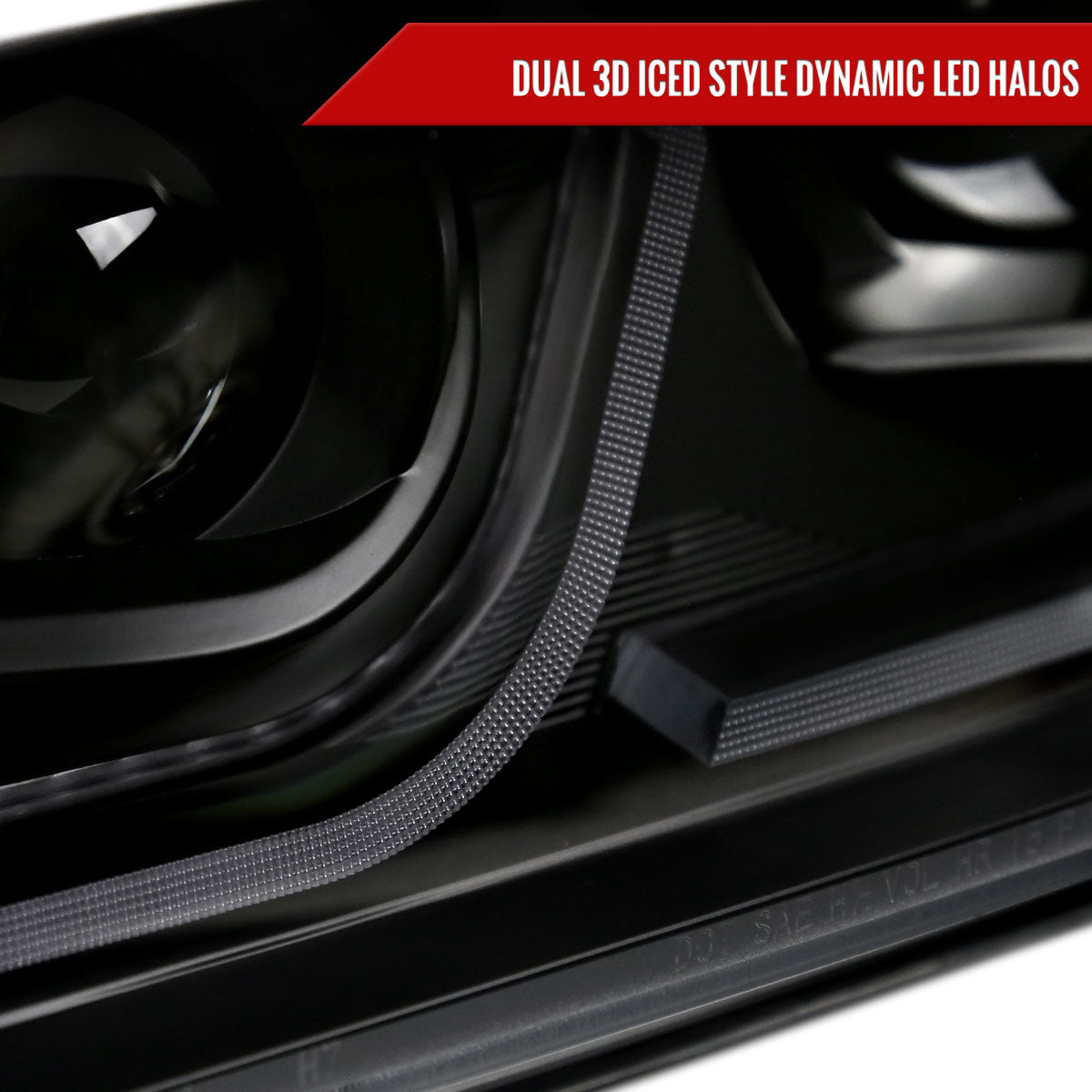 Spec-D 2010 BMW E90 3-Series 4DR black custom headlights