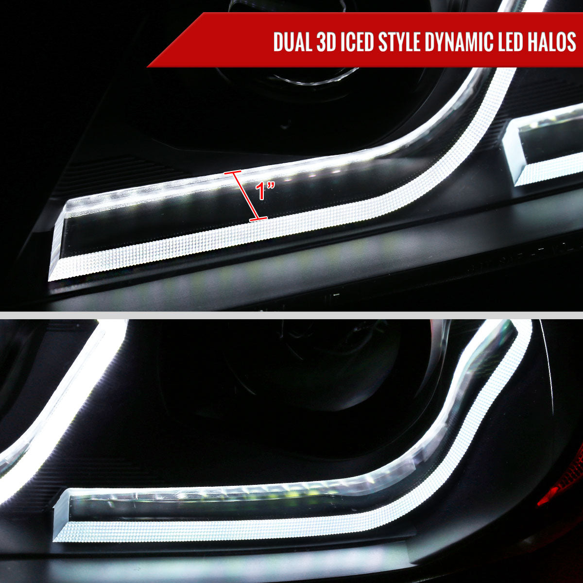 Spec-D 06 BMW E90 3-Series 4DR black headlights