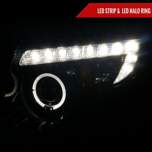 2008 Ford Edge Strip GL Spec-D smoked aftermarket headlights