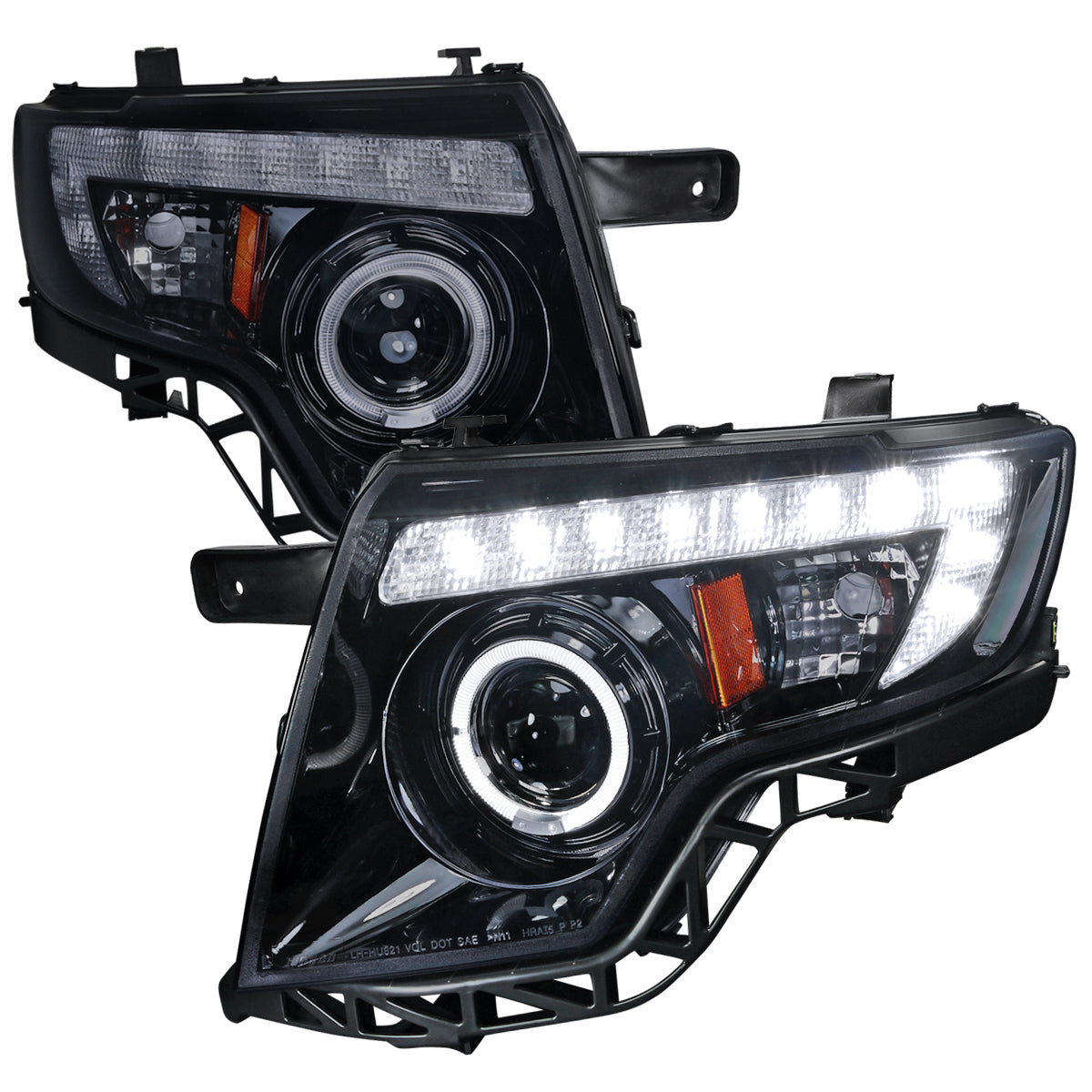 Spec-D 2007 Ford Edge Strip GL smoked headlights upgrade