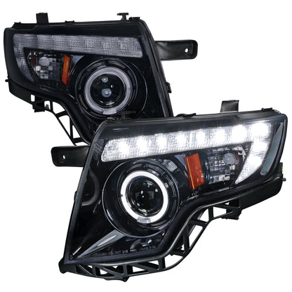 Spec-D 2007 Ford Edge Strip GL smoked headlights upgrade