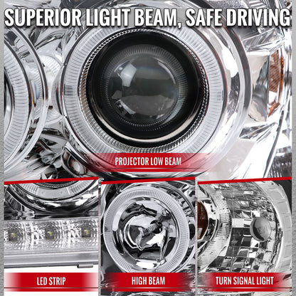 2005 Ford Explorer Dual Spec-D chrome headlights