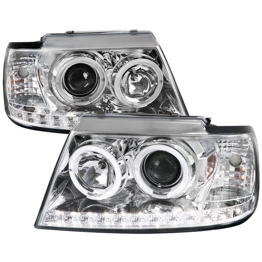 Spec-D 2002-2005 Ford Explorer Dual Halo Projector Chrome Headlights