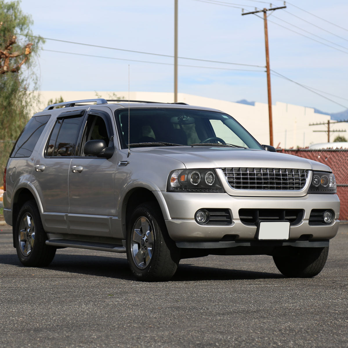Spec-D 2002-2005 Ford Explorer Dual Halo Projector Black Headlights