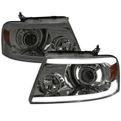 Spec-D 2004 F-150 Lincoln Mark LT smoked Projector headlights upgrade