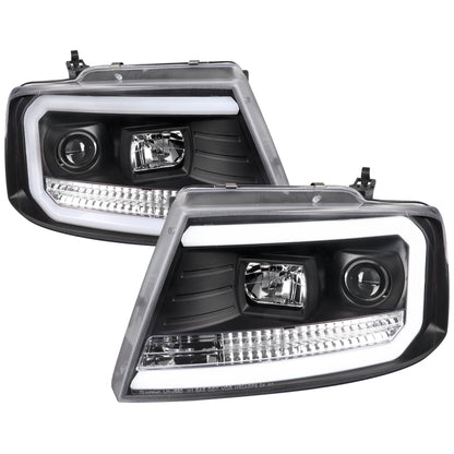 Spec-D 2004-2008 Ford F-150/ 2006-2008 Lincoln Mark LT LED Projector Black Headlights