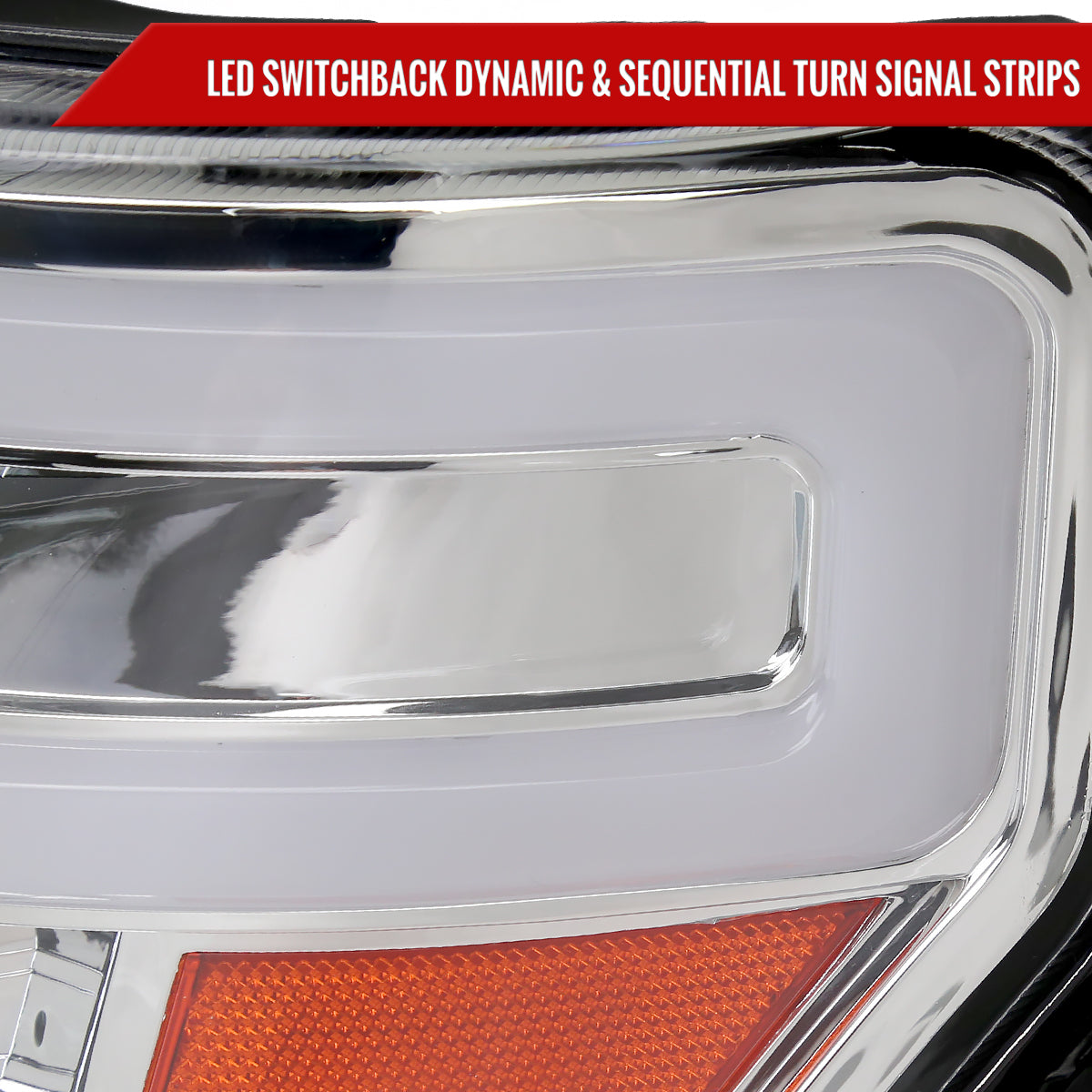 Spec-D 2013 Ford F-150 chrome custom headlights