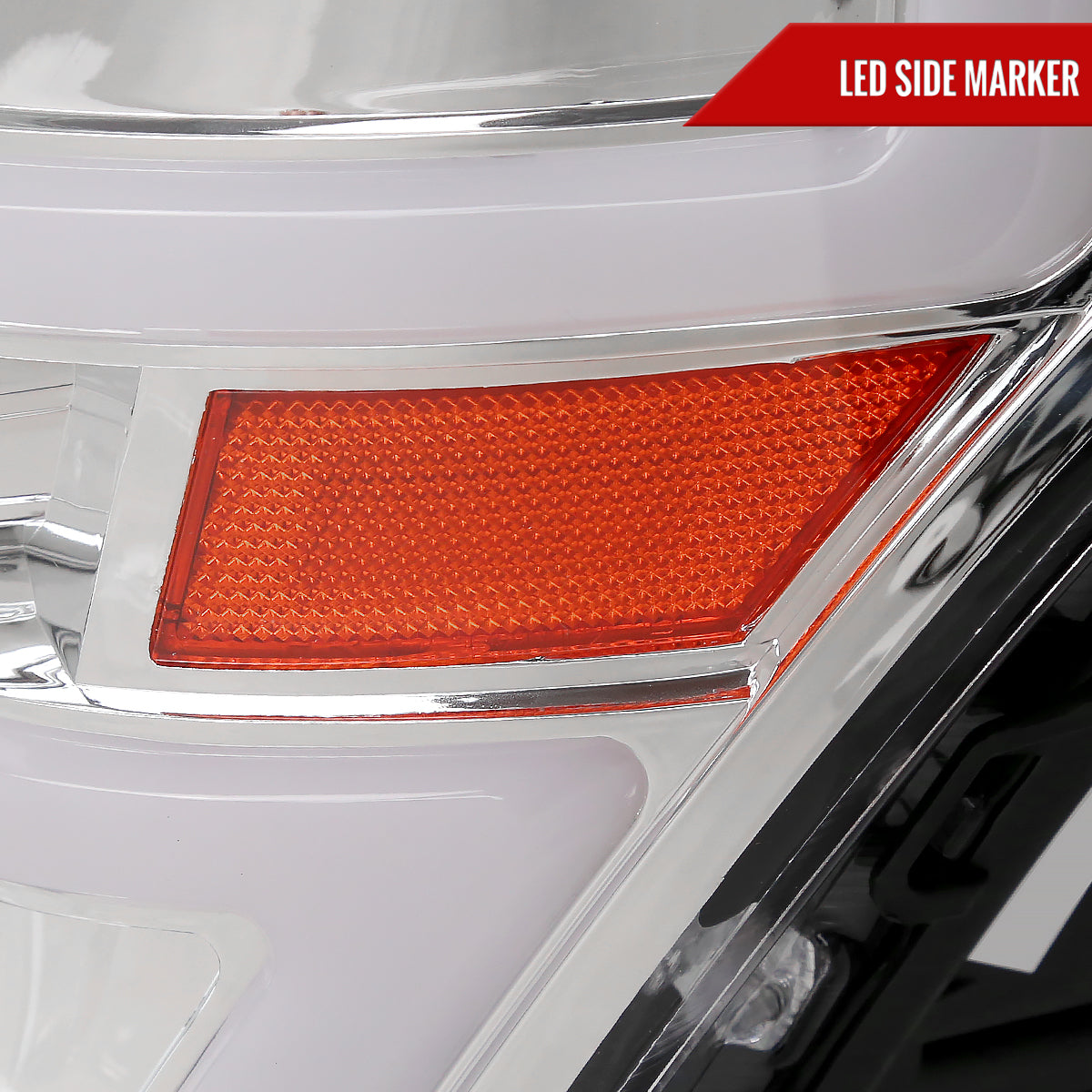 Spec-D 09 Ford F-150 chrome LED headlights