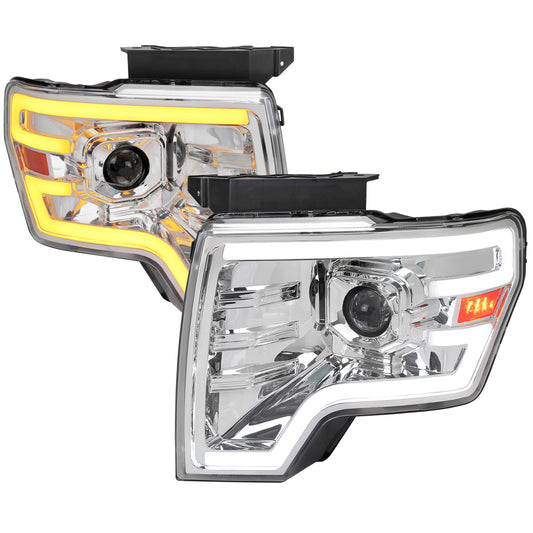 Spec-D 2009 Ford F-150 chrome headlights upgrade