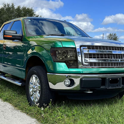 Spec-D 13 Ford F-150 Strip chrome headlights