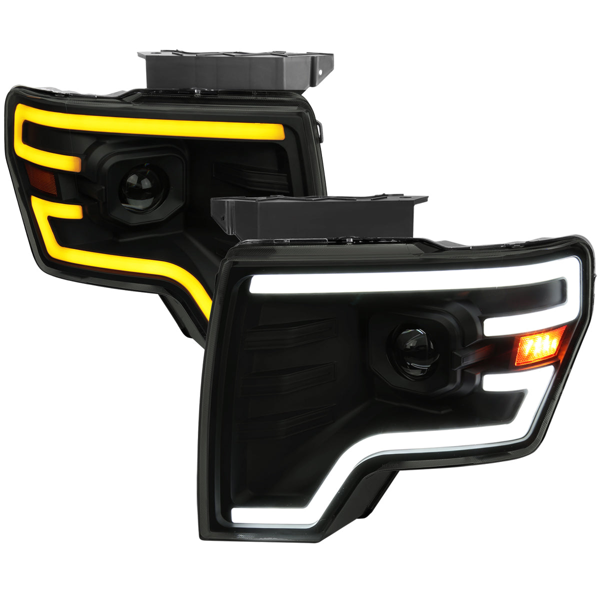 Spec-D 2009 Ford F-150 black headlights upgrade