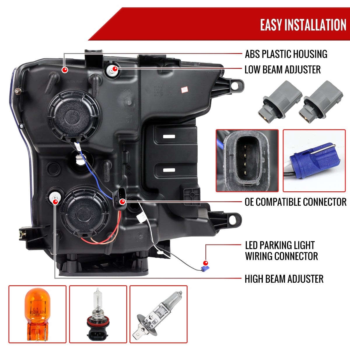 19 Ford F-150 Spec-D chrome headlights