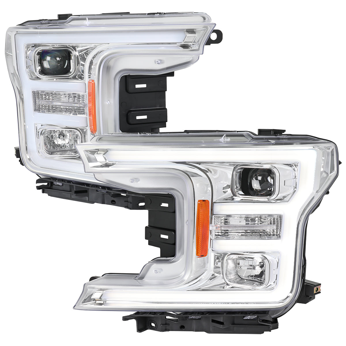 Spec-D 2018 Ford F-150 chrome headlights upgrade