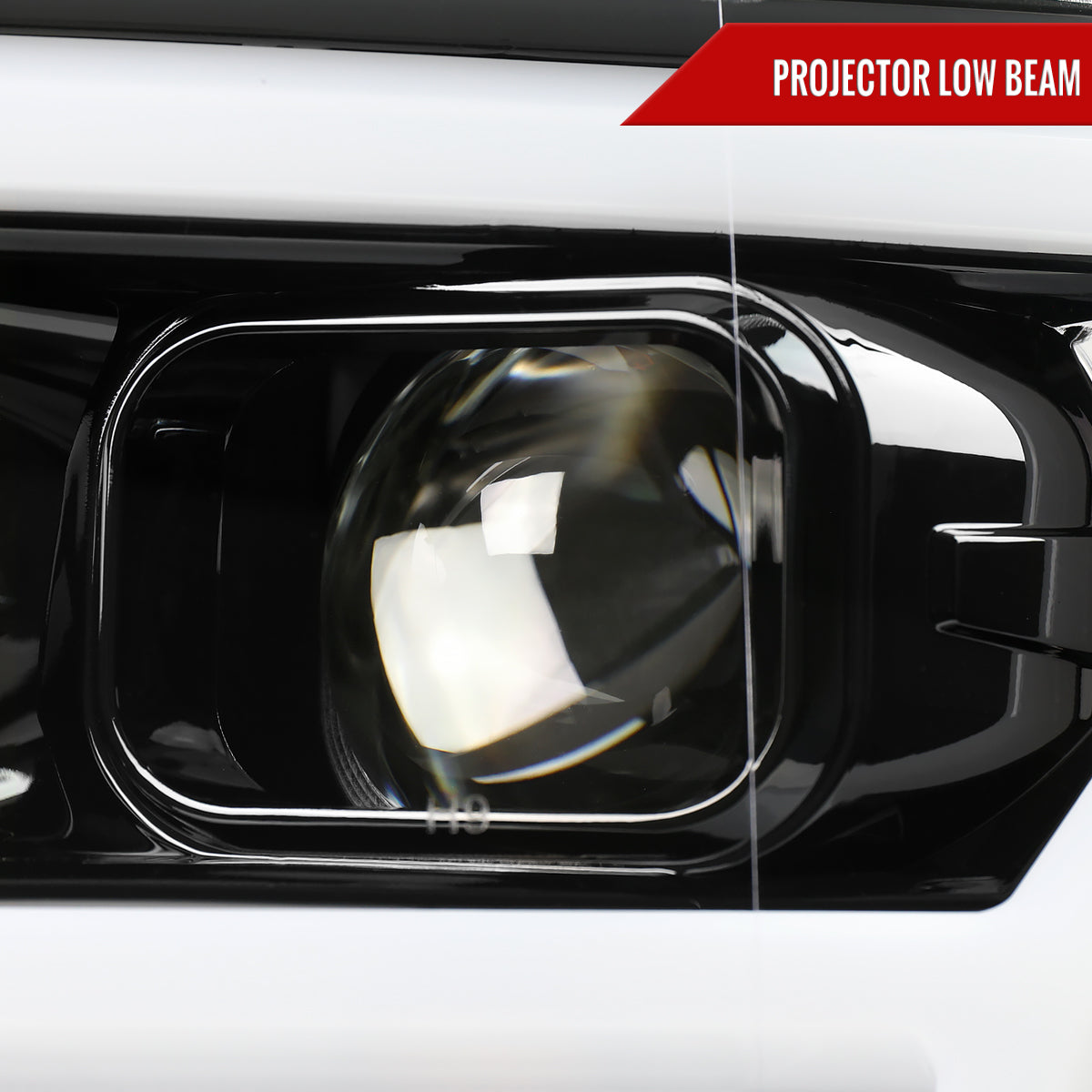 Spec-D 2020 Ford F-150 Glossy black headlights