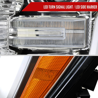 Spec-D 21 Ford F-150 chrome LED bar headlights