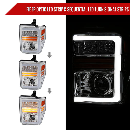 2009 F-250 F-350 F-450 F-550 Spec-D aftermarket headlights